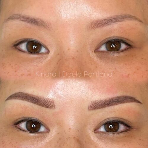 Combo Brows in Portland Oregon at DAELA